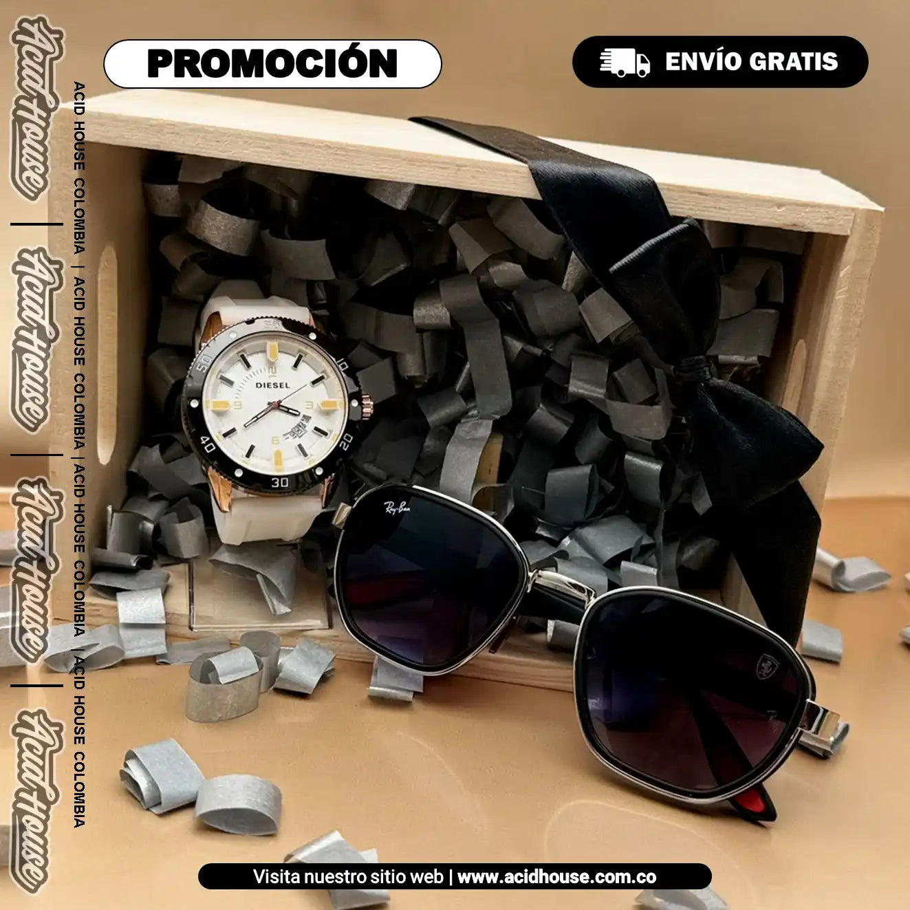 COMBO DIESEL + RB WAYFARER: ELEGANCIA Y PROTECCIÓN EN CADA MOMENTO