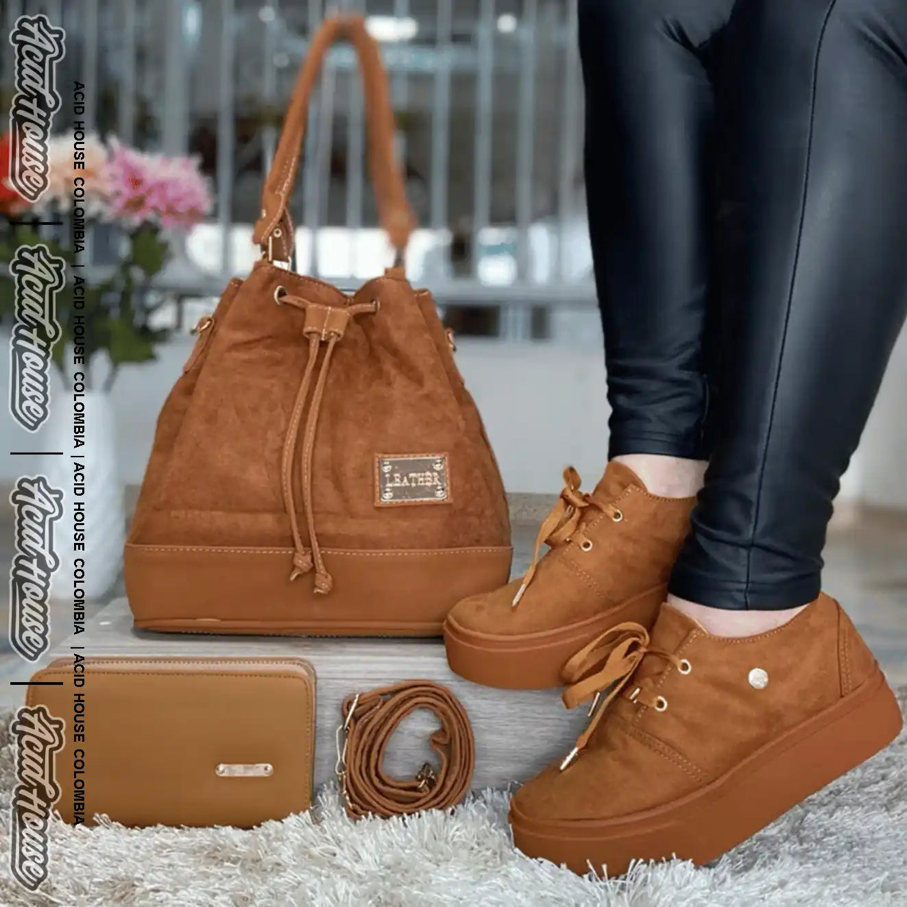 COMBO BOLSO, ZAPATOS Y BILLETERA - LINSE Y VINDELA