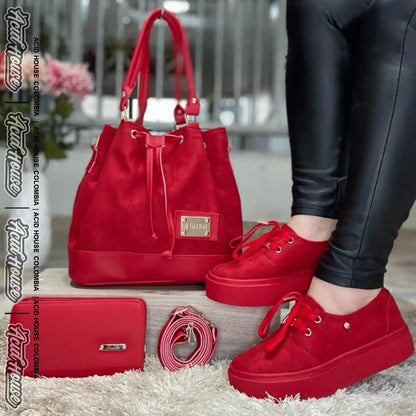COMBO BOLSO, ZAPATOS Y BILLETERA - LINSE Y VINDELA