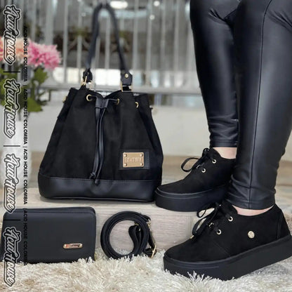 COMBO BOLSO, ZAPATOS Y BILLETERA - LINSE Y VINDELA
