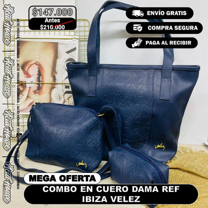 COMBO EN CUERO DAMA IBIZA VELEZ