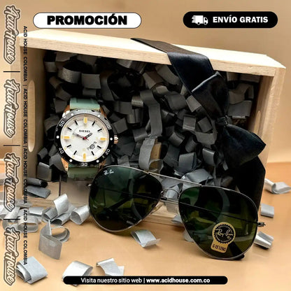 COMBO DIESEL + RB WAYFARER: ELEGANCIA Y PROTECCIÓN EN CADA MOMENTO