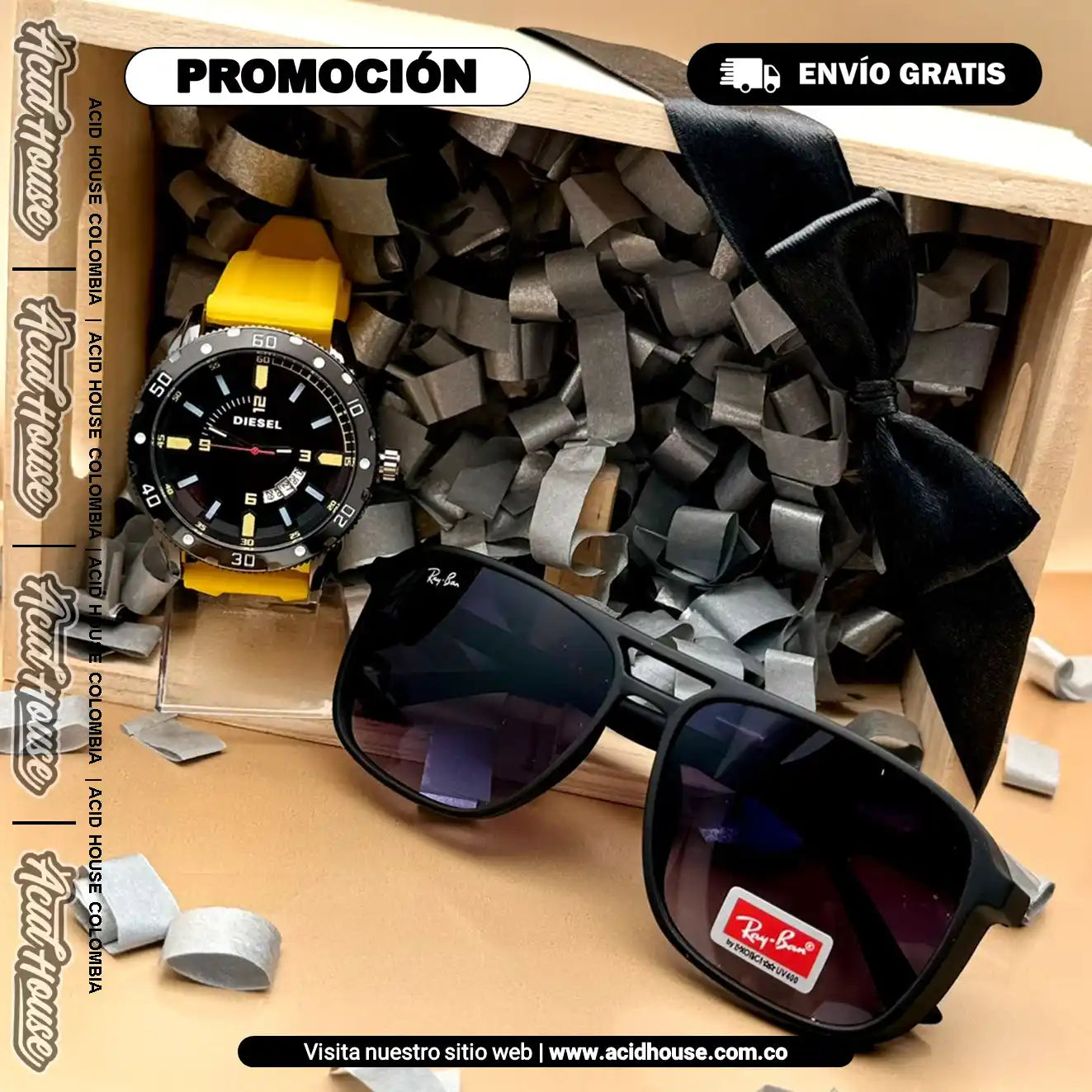 COMBO DIESEL + RB WAYFARER: ELEGANCIA Y PROTECCIÓN EN CADA MOMENTO