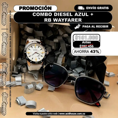 COMBO DIESEL + RB WAYFARER: ELEGANCIA Y PROTECCIÓN EN CADA MOMENTO